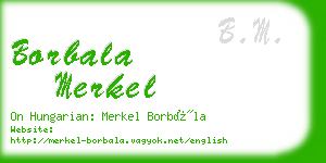 borbala merkel business card